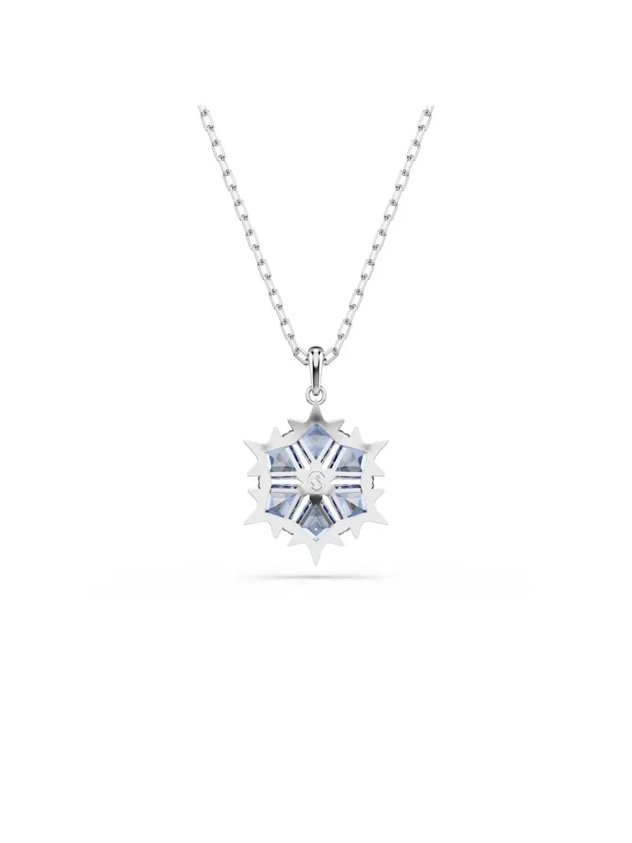 Волшебный кулон с родиевым покрытием на цепочке Swarovski — изображение 3 из 6, оттенок синий