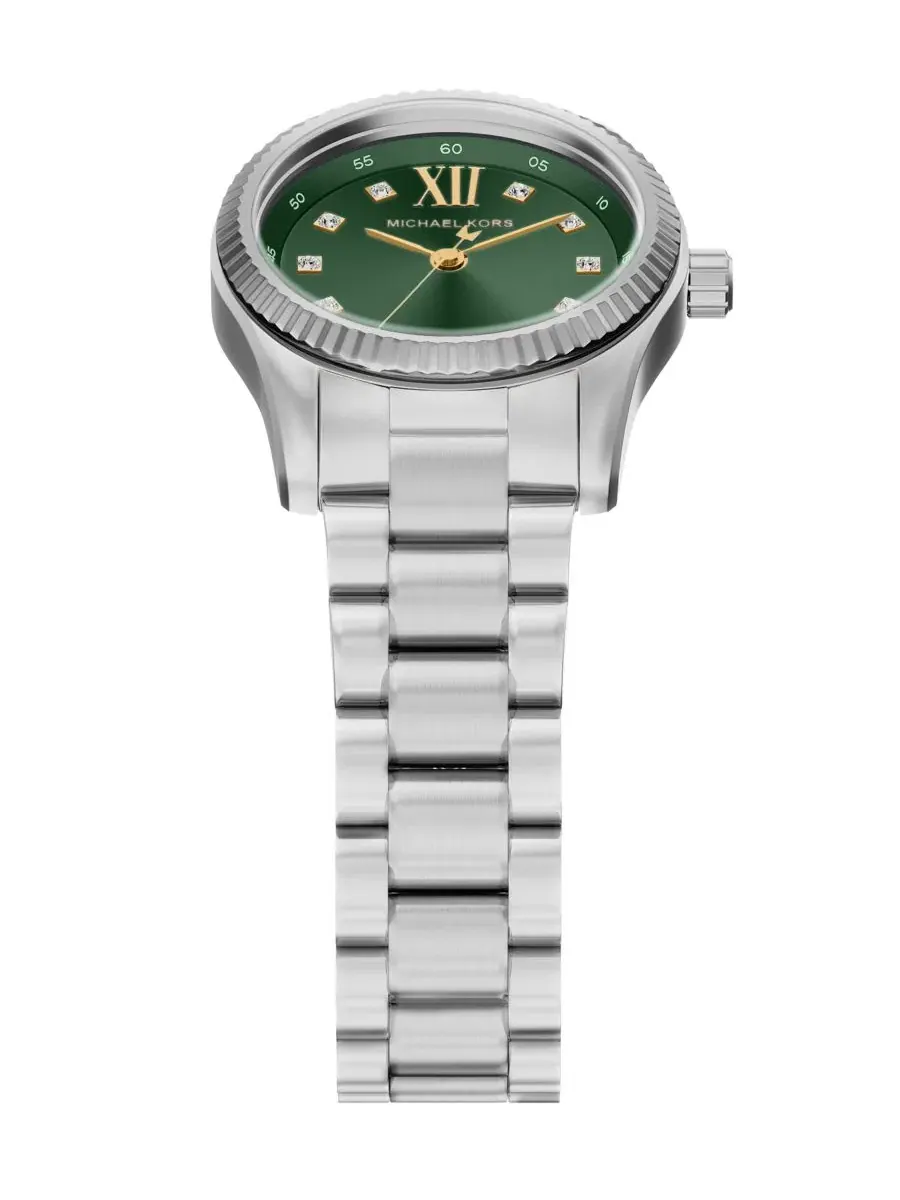 Женские часы Lexington с зеленым циферблатом Michael Kors — изображение 4 из 9, оттенок серебристый