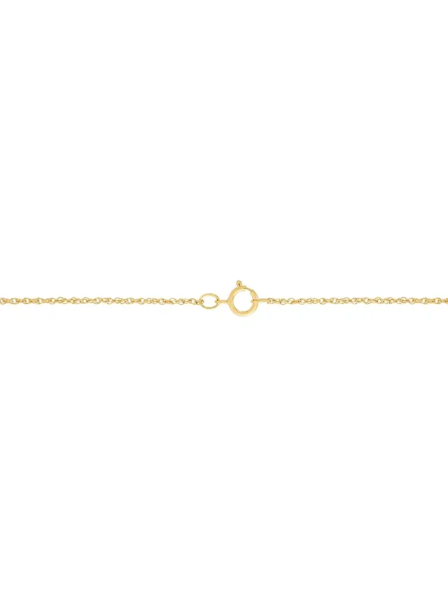 Подвеска с лабораторным сапфиром (1-9/10 ct. t.w.) и белым сапфиром (1/8 ct. t.w.) в оправе из — изображение 2 из 4