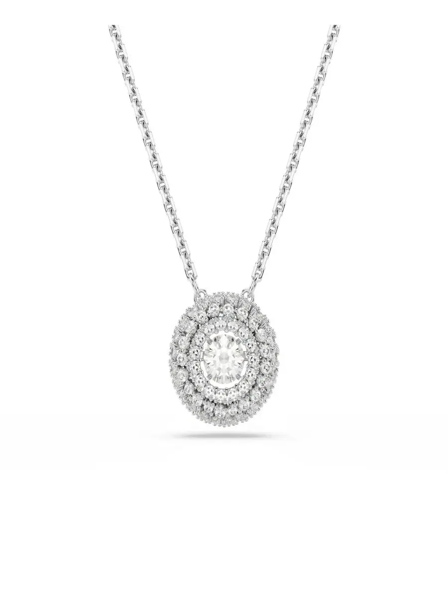 Подвеска Sublima с кристаллами, стерлинговое серебро с покрытием Swarovski — изображение 1 из 6, оттенок белый