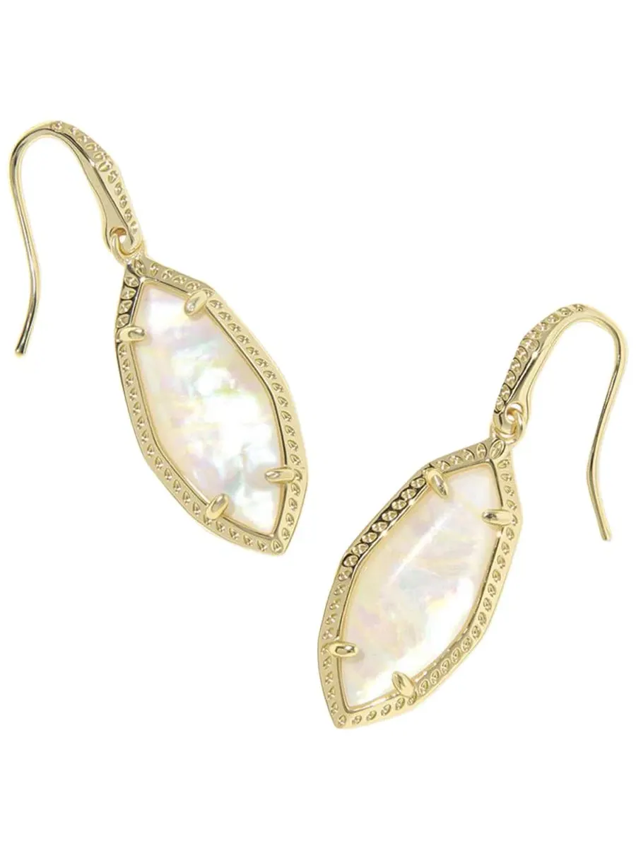 Серьги-подвески «Офелия» с покрытием из 14-каратного золота Kendra Scott — изображение 1 из 3, оттенок золотистый