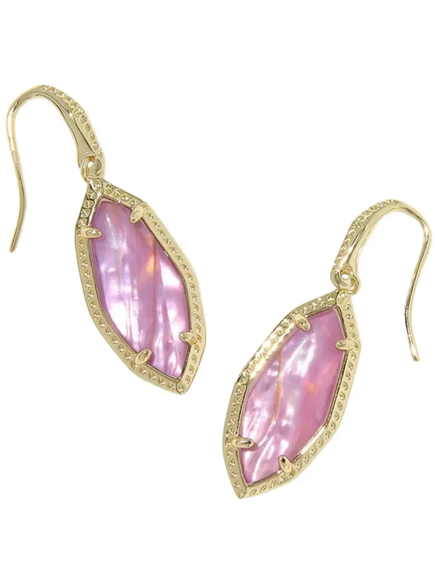 Серьги-подвески «Офелия» с покрытием из 14-каратного золота Kendra Scott — фиолетовый