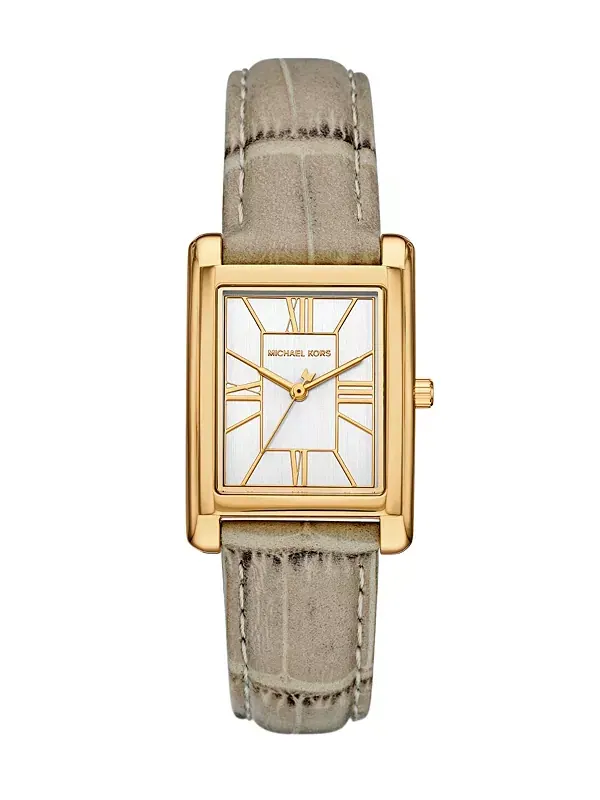 Женские часы Essex с тремя стрелками, из натуральной кожи, 26 x 36 мм Michael Kors