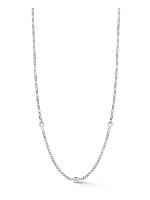 Серебряное колье с цепочкой панцирного плетения Rachel Zoe — изображение 1 из 4, оттенок серебряный