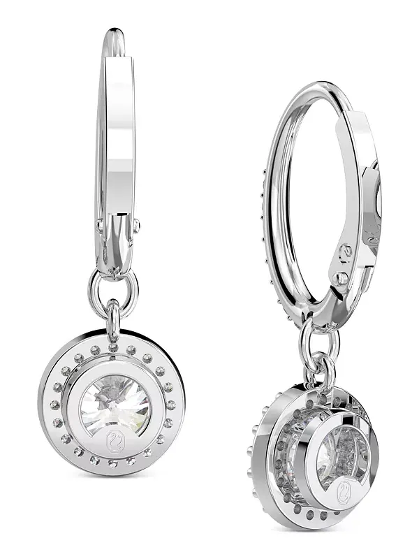 Серьги-Подвески с кристаллами Constella серебристого оттенка Swarovski — изображение 3 из 4, оттенок серебряный