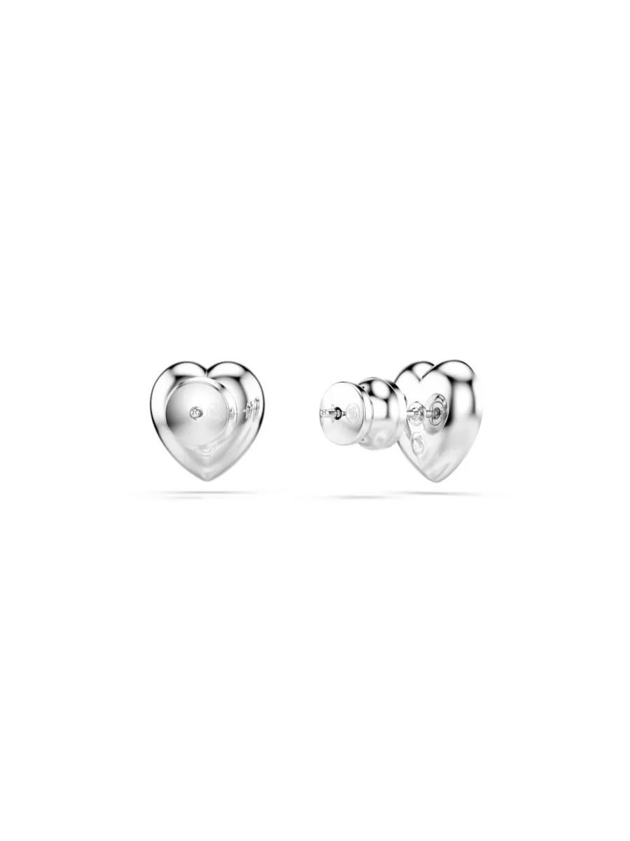 Серьги-гвоздики Ariana Grande x Swarovski в форме сердца с родиевым покрытием и смешанной огранкой — изображение 5 из 10