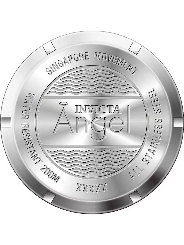 Женские кварцевые часы Angel 24615 с тремя стрелками и белым циферблатом Invicta — изображение 3 из 3, оттенок золото