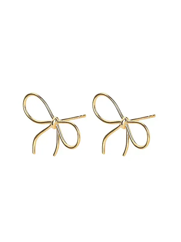 Серьги-Гвоздики Colette Chic из стерлингового серебра с позолотой 18 карат Bearfruit Jewelry