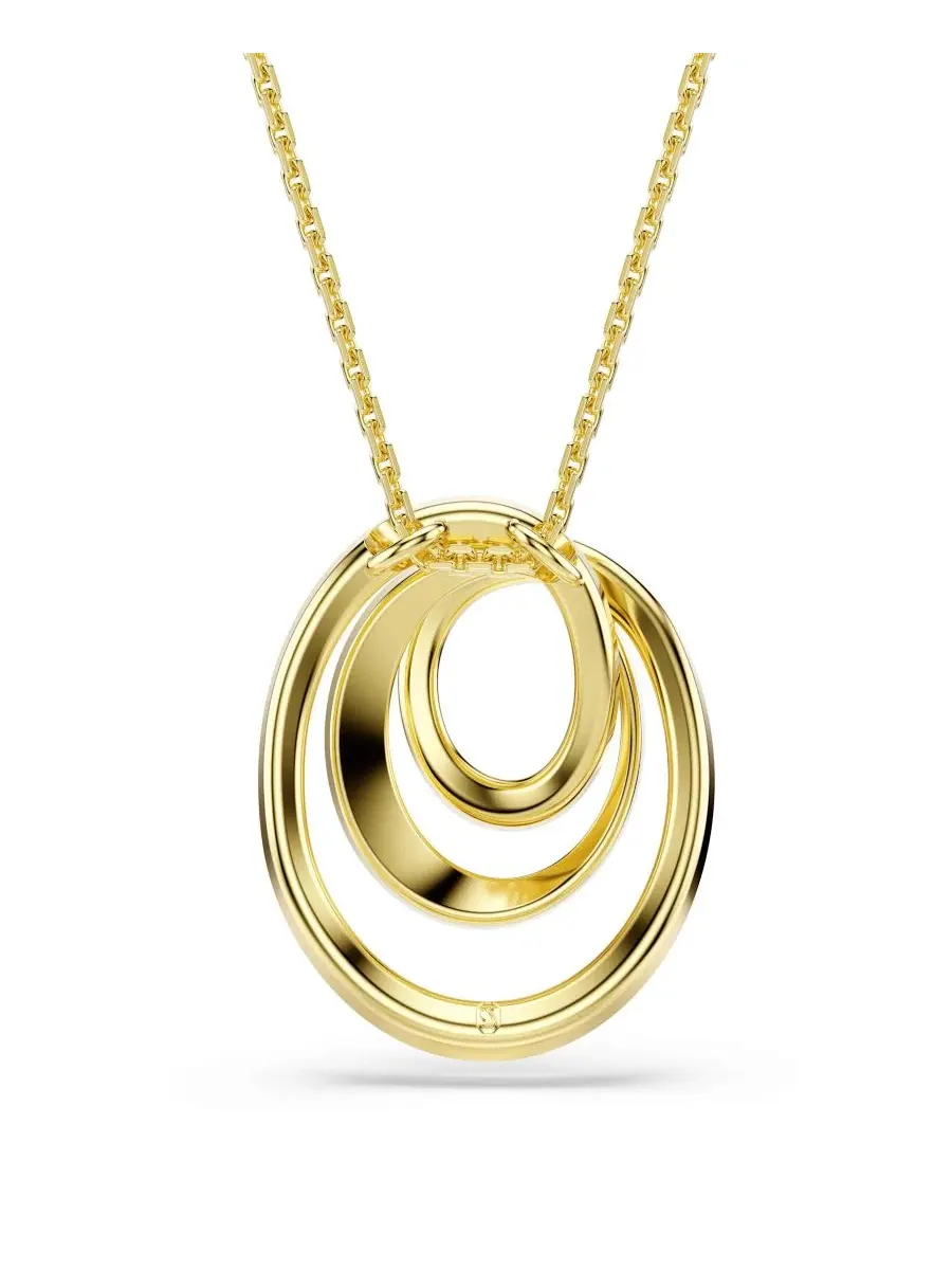 Позолоченное спиральное подвесное ожерелье Swarovski — изображение 3 из 5, оттенок золото