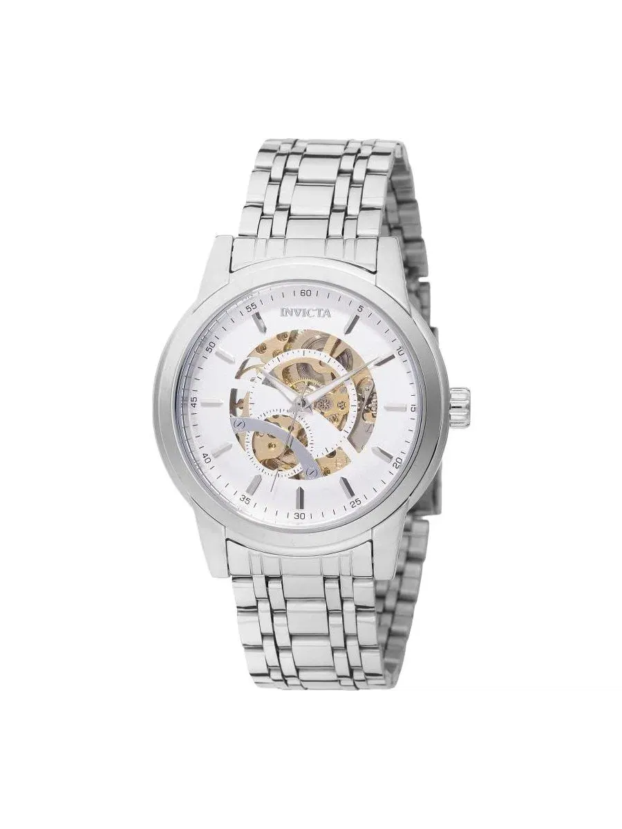 Мужские автоматические часы 69122 Objet D Art LG0801B с циферблатом Invicta — изображение 1 из 3, оттенок серебряный