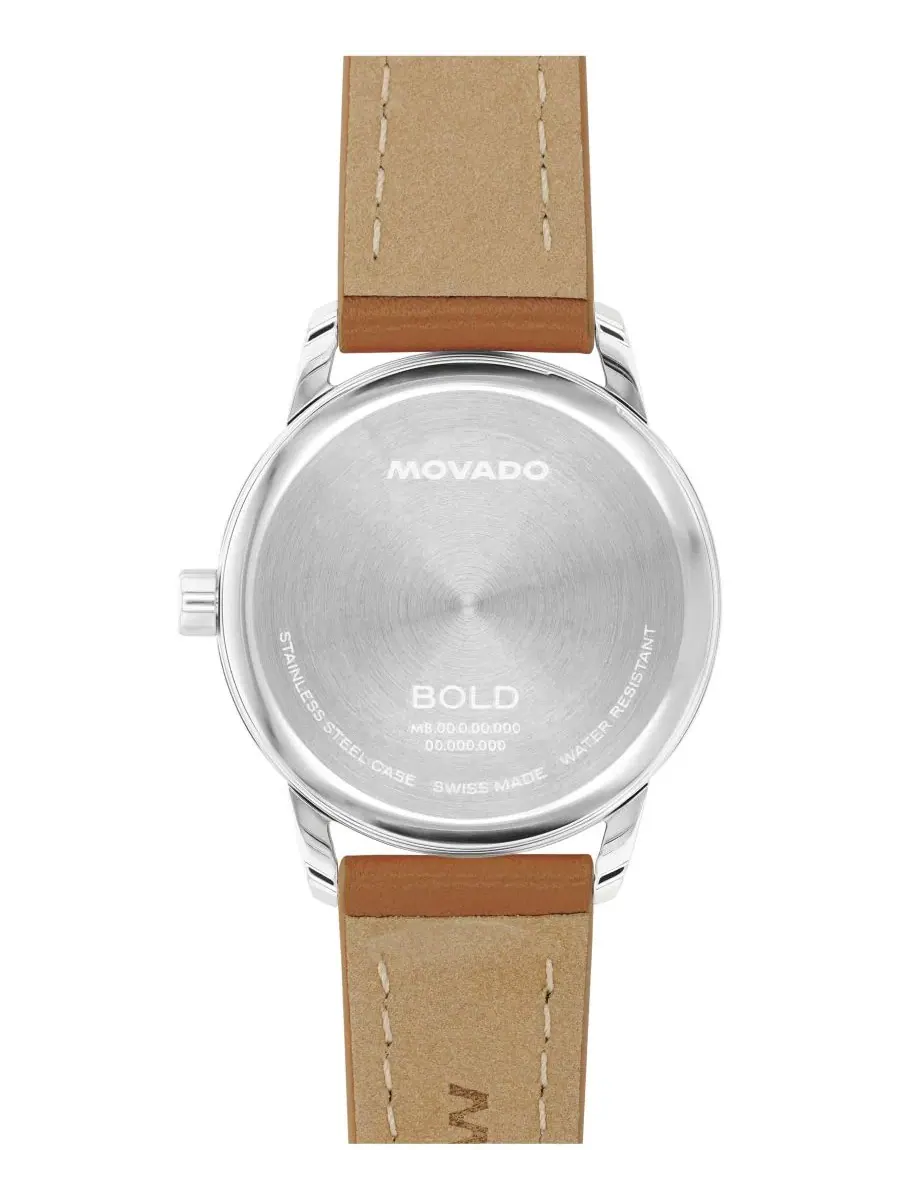 Женские часы Bold Echo Swiss Quartz Cognac Leather Watch, 30 мм Movado — изображение 3 из 3, оттенок коричневый