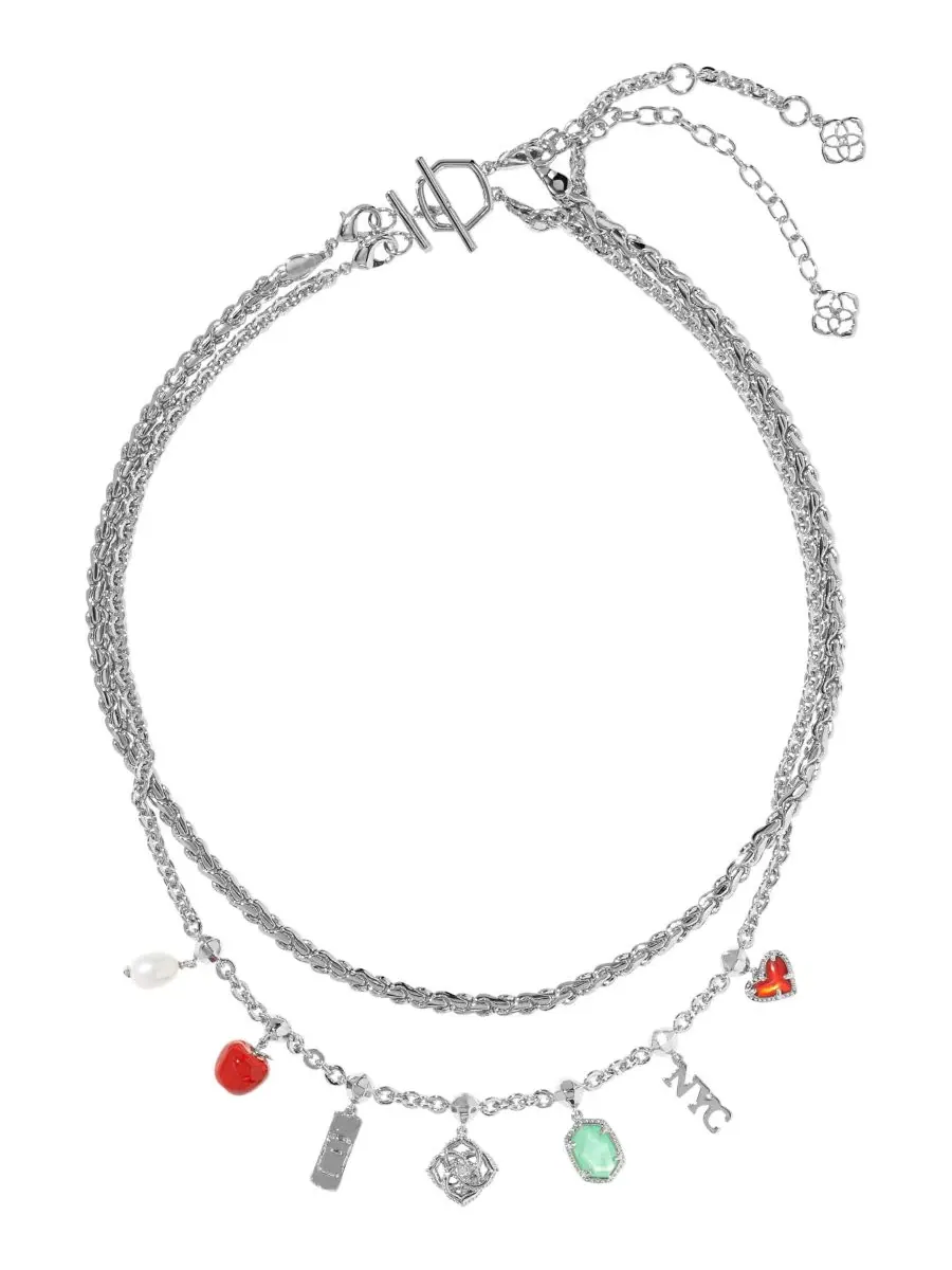 Колье-подвеска с шармами NYC Icon, с пресноводным жемчугом Kendra Scott — изображение 1 из 9, оттенок серебряный