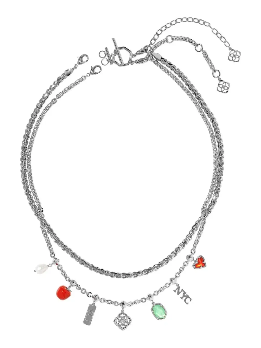 Колье-подвеска с шармами NYC Icon, с пресноводным жемчугом Kendra Scott — изображение 3 из 9, оттенок серебряный