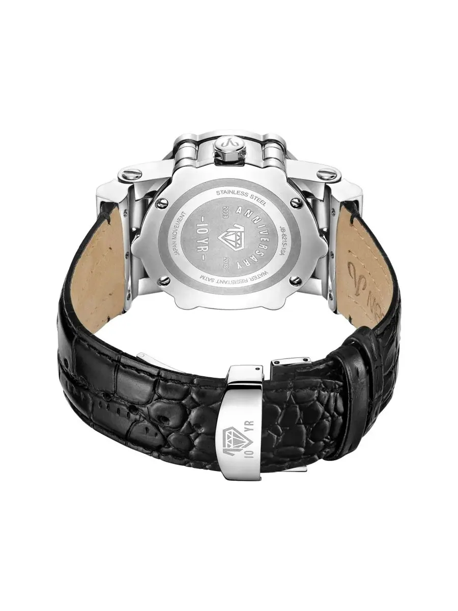 Мужские часы с хронографом, 196 бриллиантов, 1 3/4 ct.t.w., JBW, 10 Yr Anniversary Phantom — изображение 3 из 6