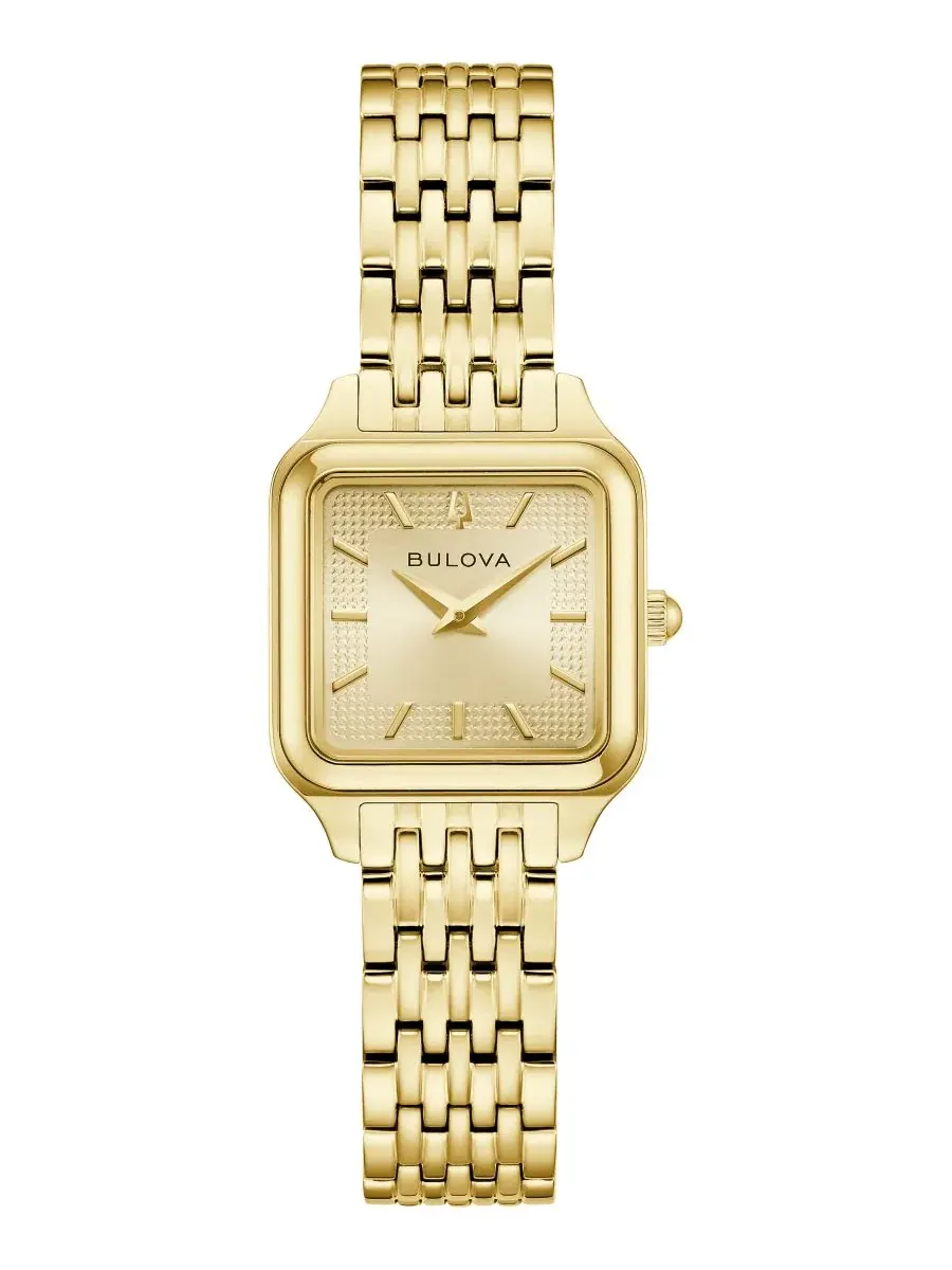 Женские часы Classic Sutton Gold-Tone Stainless Steel Bracelet Watch 22.7mm Bulova — изображение 1 из 5, оттенок золотистый