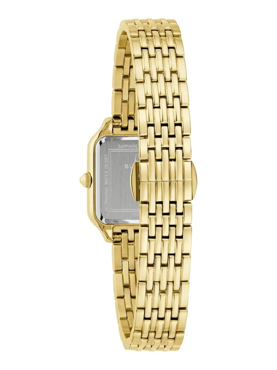 Женские часы Classic Sutton Gold-Tone Stainless Steel Bracelet Watch 22.7mm Bulova — изображение 5 из 5, оттенок золотистый