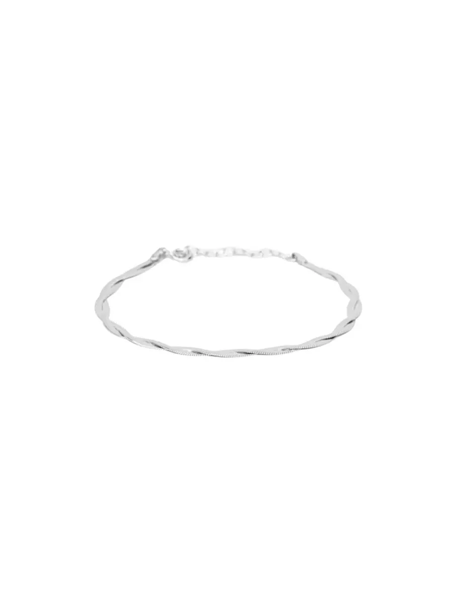 Браслет-цепь Cass, 18K золотое покрытие на стерлинговом серебре Bearfruit Jewelry — изображение 1 из 3, оттенок серебряный