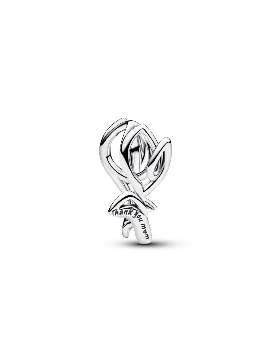 Подвеска-тюльпан Openwork Tulip Charm Pandora — изображение 1 из 4, оттенок серебристый
