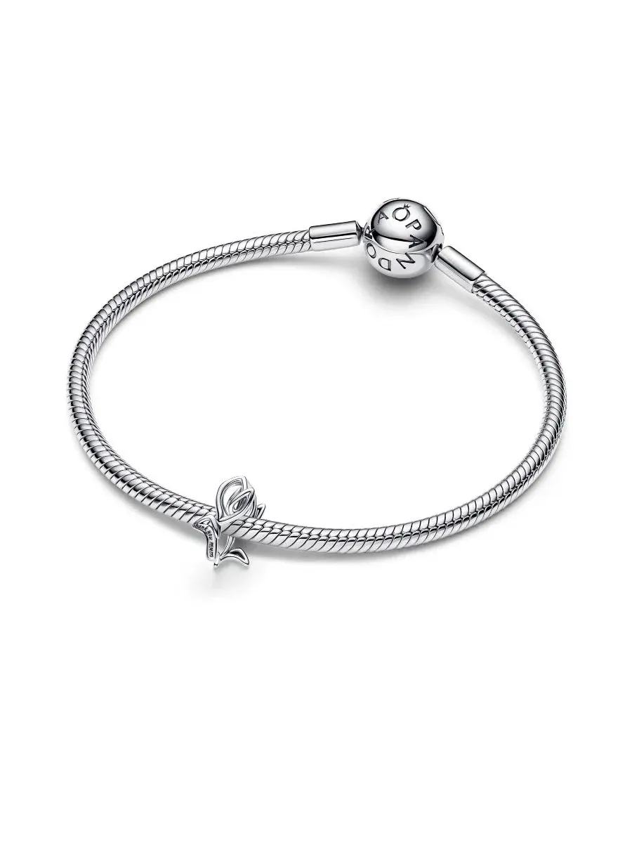 Подвеска-тюльпан Openwork Tulip Charm Pandora — изображение 3 из 4, оттенок серебристый