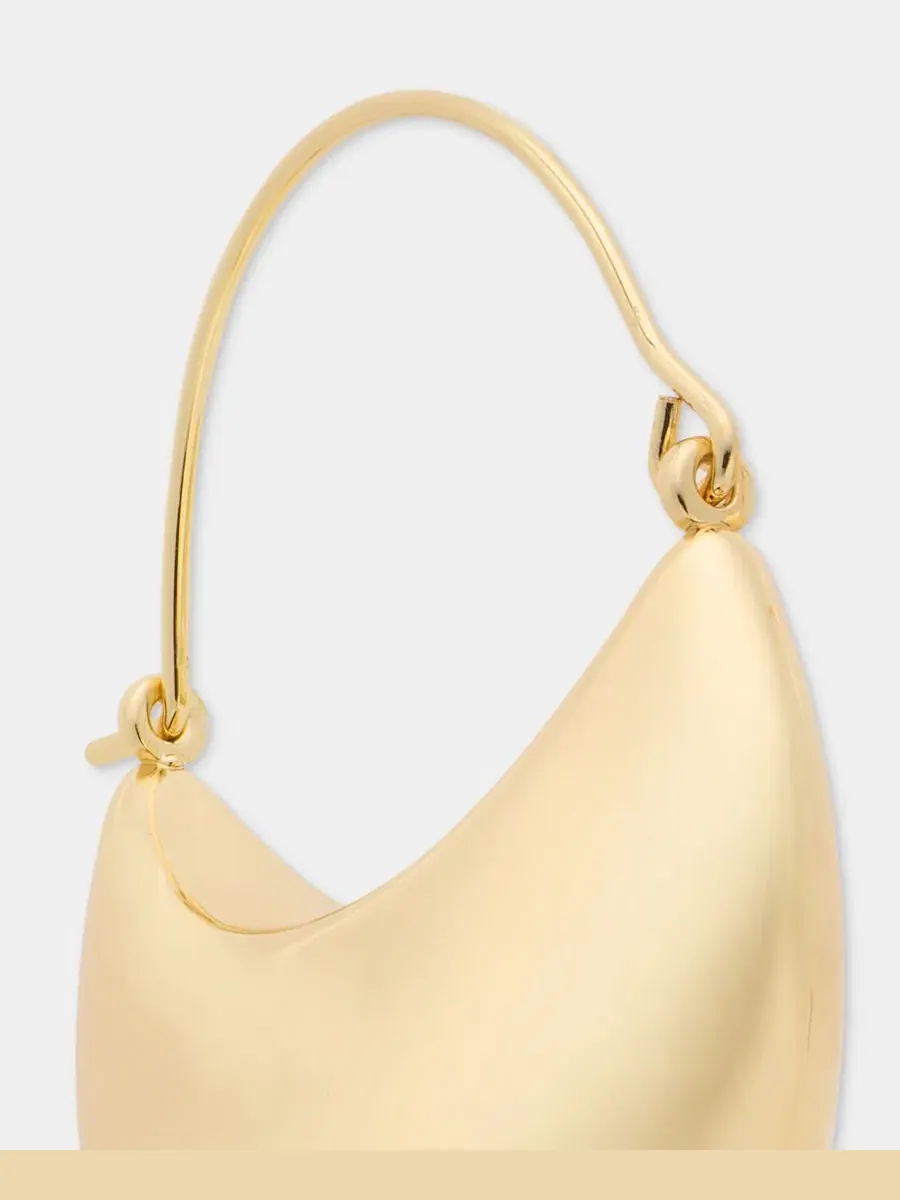 Серьги-кольца Puffy Statement Hoop DKNY — изображение 4 из 4, оттенок золото