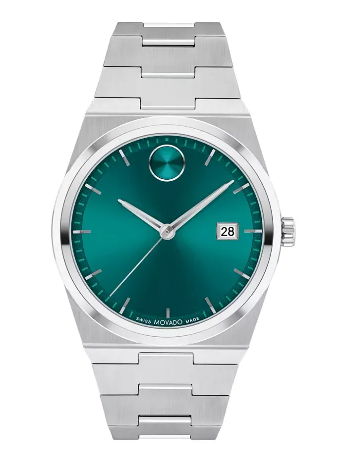 Мужские часы Quest Swiss Quartz из нержавеющей стали, 40 мм Movado — изображение 1 из 3
