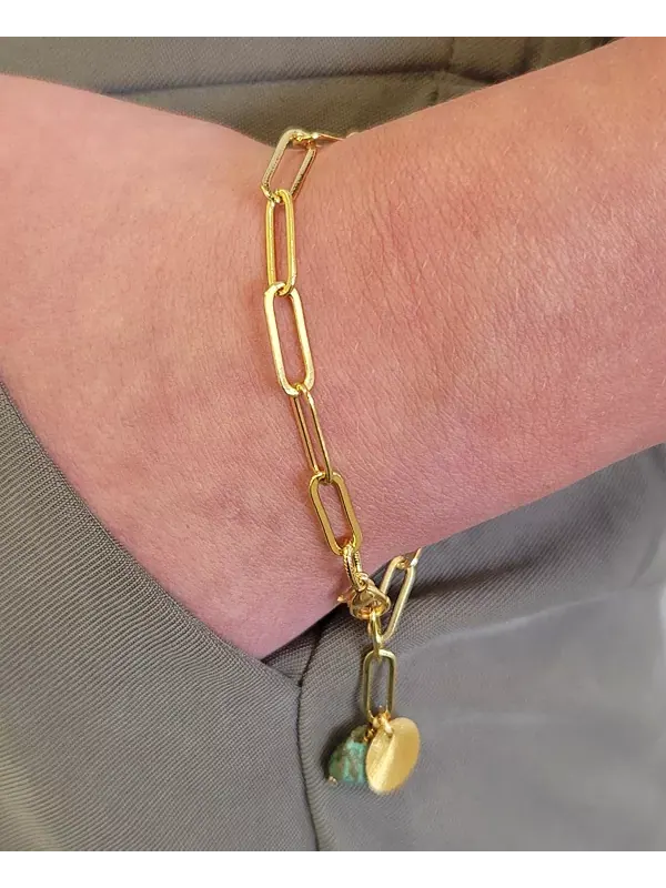 Браслет-Цепочка с зажимом Minu Jewels — изображение 2 из 2, оттенок золото