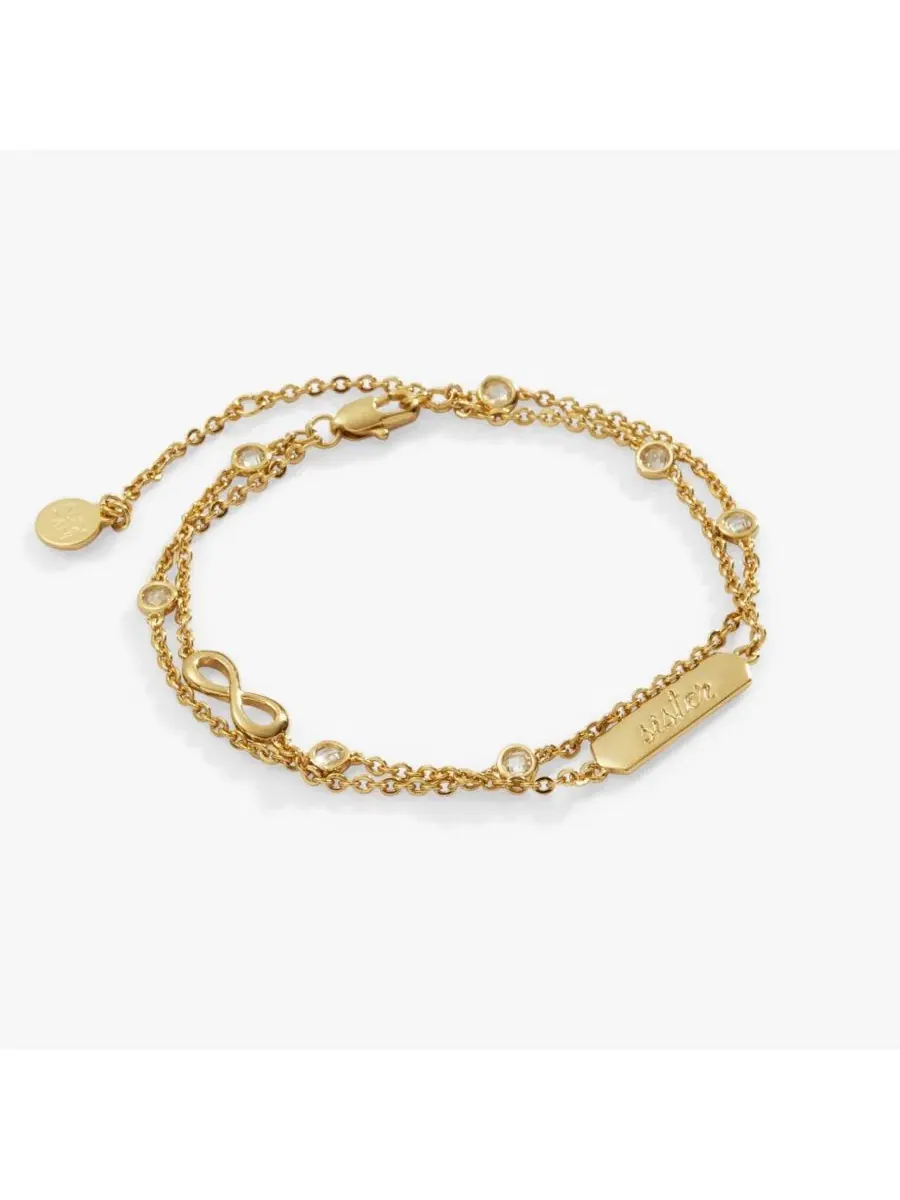 Браслет «Сестра Бесконечность» из двух нитей Alex And Ani