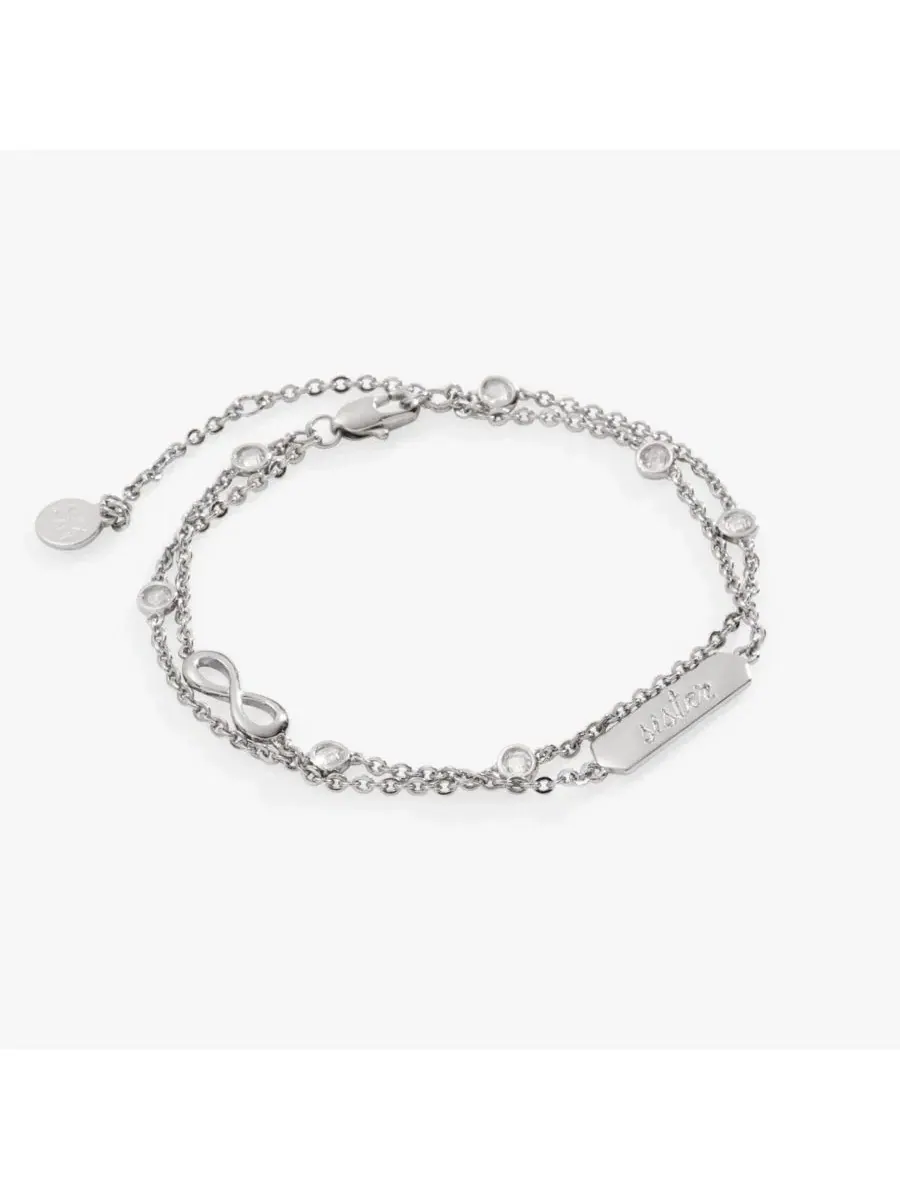 Браслет «Сестра Бесконечность» из двух нитей Alex And Ani