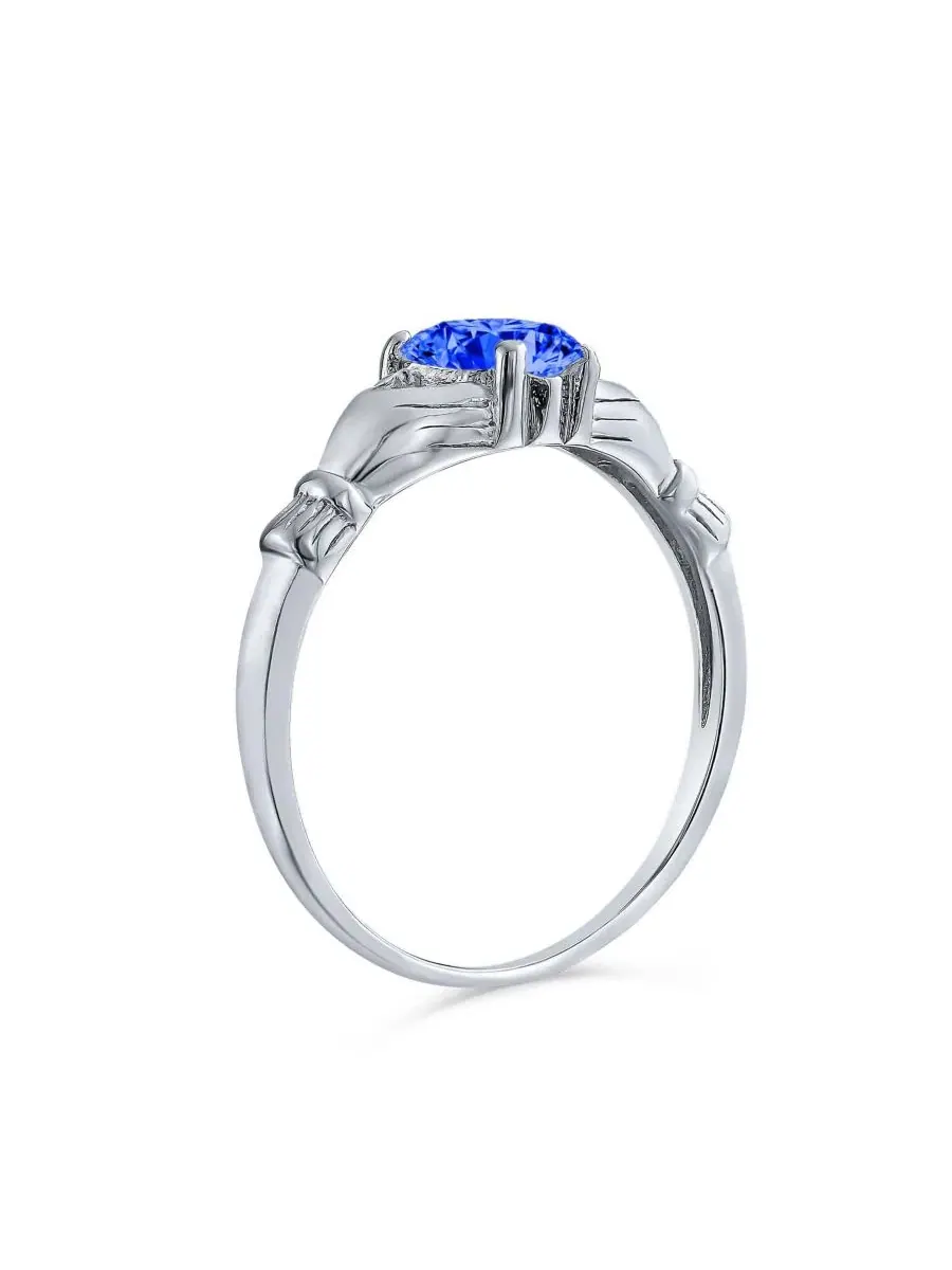 Кольцо «Лучшая подруга», «Сестра по студенческому братству» Bling Jewelry — изображение 2 из 3, оттенок синий