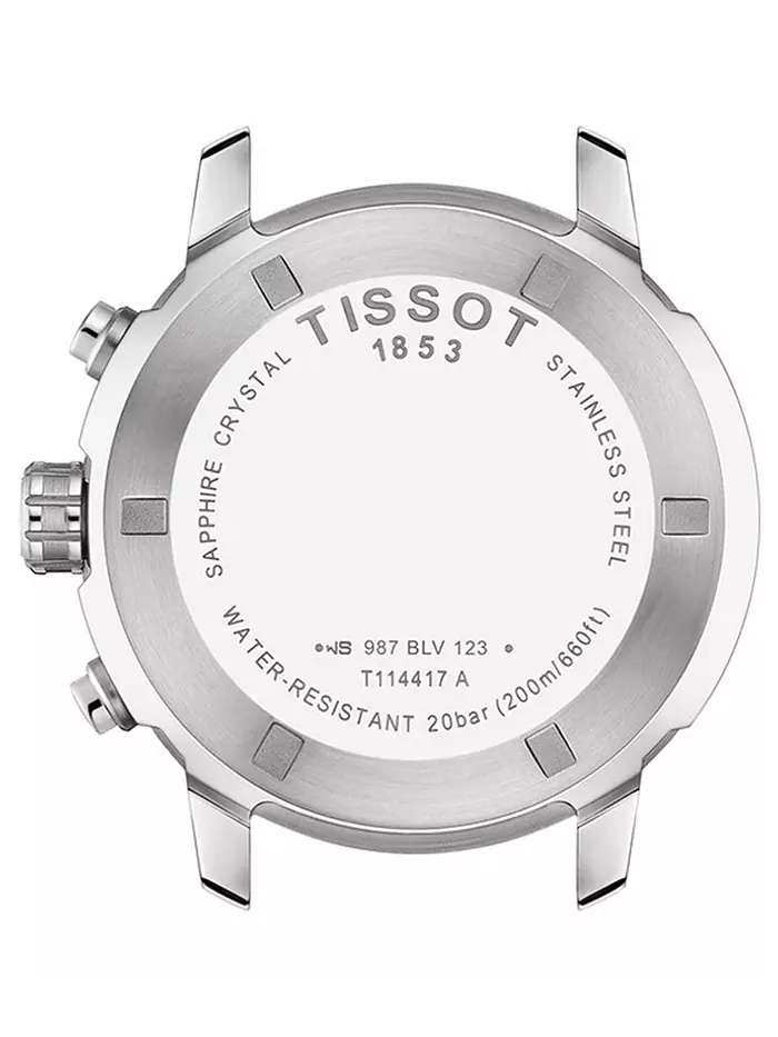 Мужские швейцарские часы-хронограф PRC 200 со стальным браслетом, 43 мм Tissot — изображение 3 из 4