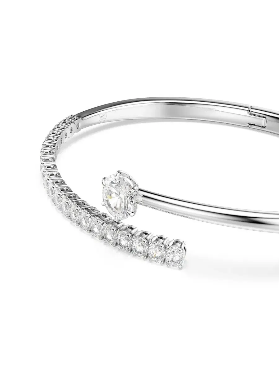 Браслет-манжета с кристаллами Swarovski Matrix Swarovski — изображение 2 из 6, оттенок белый