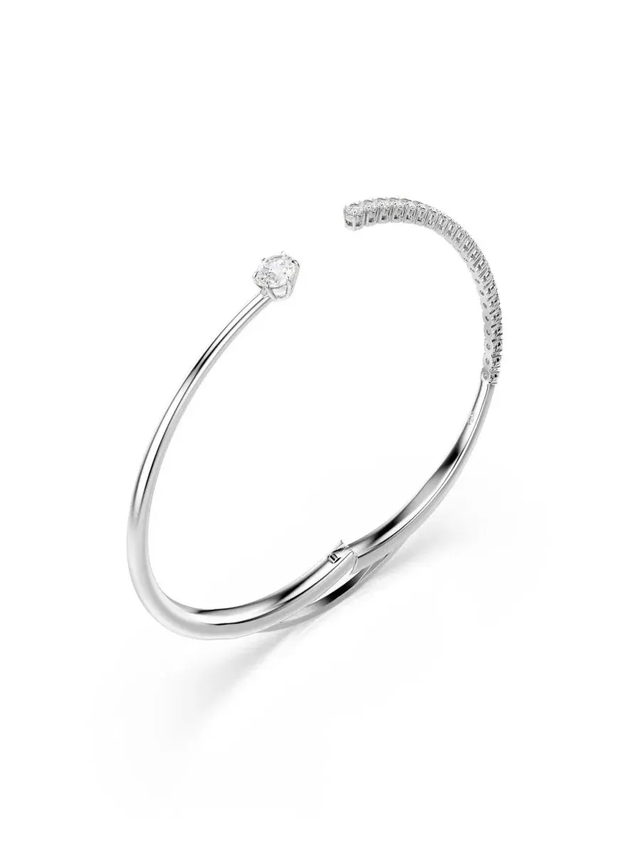 Браслет-манжета с кристаллами Swarovski Matrix Swarovski — изображение 3 из 6, оттенок белый