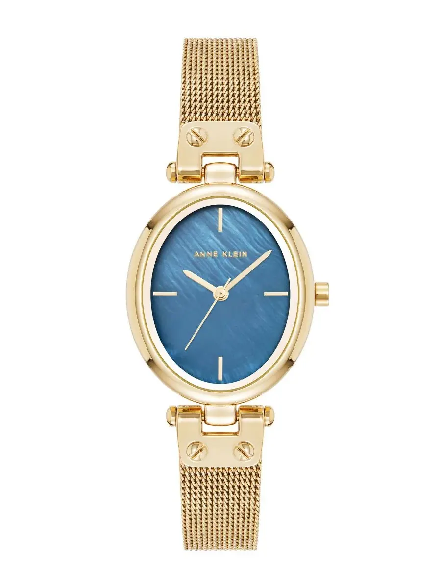 Женские наручные часы с овальным корпусом и синим циферблатом, 26 мм Anne Klein