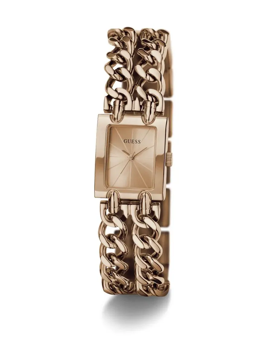 Женские часы с кварцевым механизмом, розовое золото, 20 мм GUESS — изображение 4 из 6, оттенок розовый