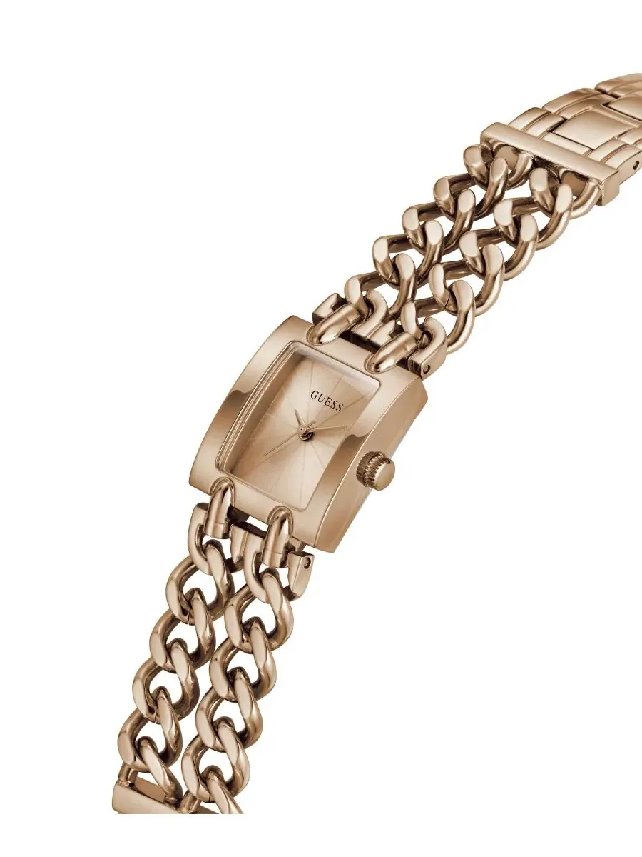 Женские часы с кварцевым механизмом, розовое золото, 20 мм GUESS — изображение 5 из 6, оттенок розовый