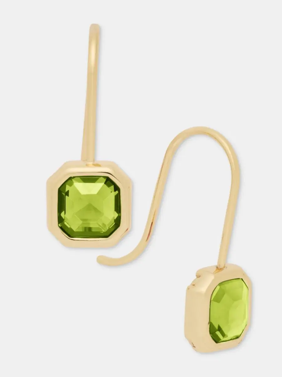 Серьги-подвески с камнем Stone Drop Earrings Lauren Ralph Lauren — изображение 2 из 4, оттенок зеленый