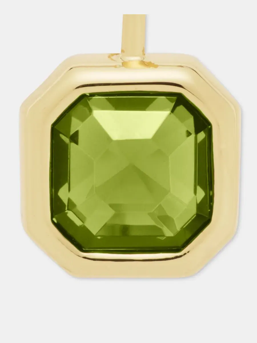 Серьги-подвески с камнем Stone Drop Earrings Lauren Ralph Lauren — изображение 4 из 4, оттенок зеленый