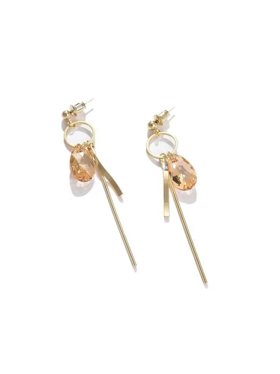 Серьги-подвески Santorini Drop SOHI — изображение 1 из 4, оттенок золото