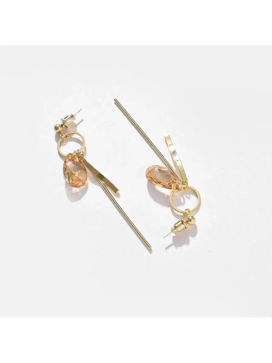 Серьги-подвески Santorini Drop SOHI — изображение 2 из 4, оттенок золото