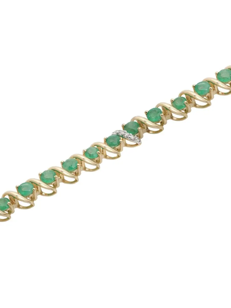 Браслет с изумрудами и бриллиантами, модель Emerald, Le Vian — изображение 2 из 4