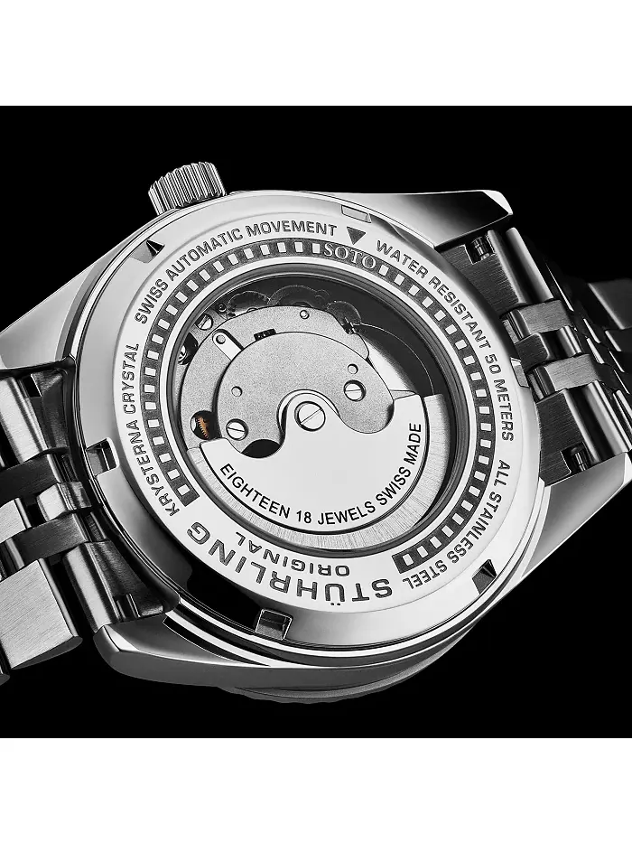 Мужские швейцарские автоматические часы Datemaster II из нержавеющей стали, корпус 42 мм — изображение 3 из 6, оттенок черный