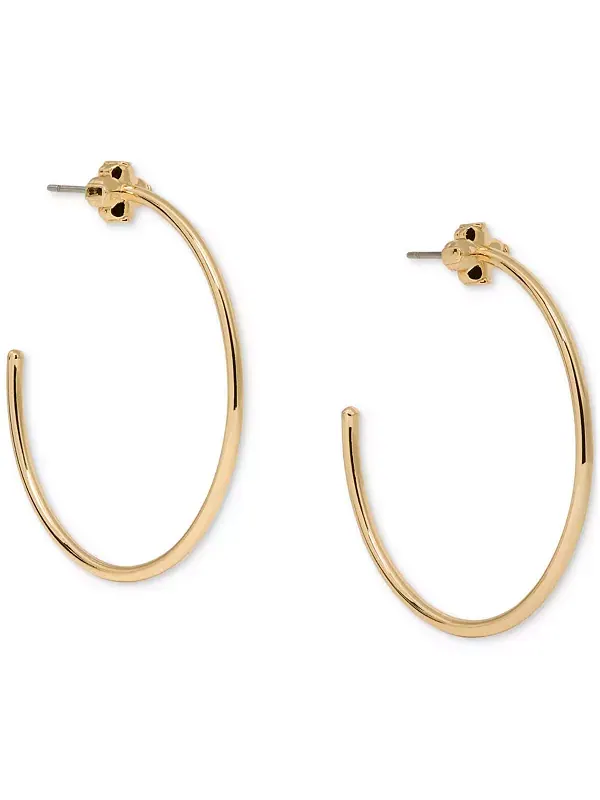 Серьги-Кольца в форме цветка-пика среднего размера, 1,63 дюйма Kate Spade New York — изображение 1 из 4, оттенок золото