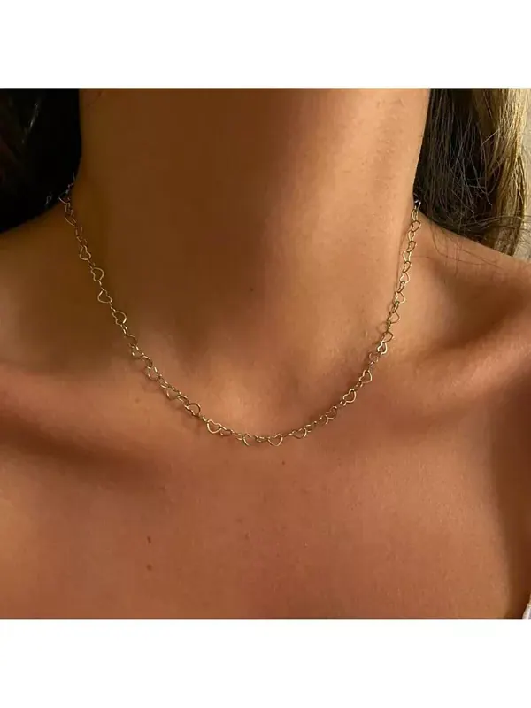 Серебряное ожерелье-цепочка в форме сердца Spero London — изображение 4 из 4, оттенок серебряный