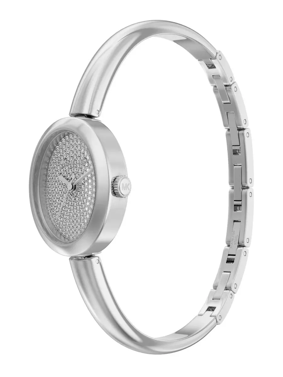 Женские часы Maude Three-Hand Michael Kors — изображение 6 из 9, оттенок серебристый