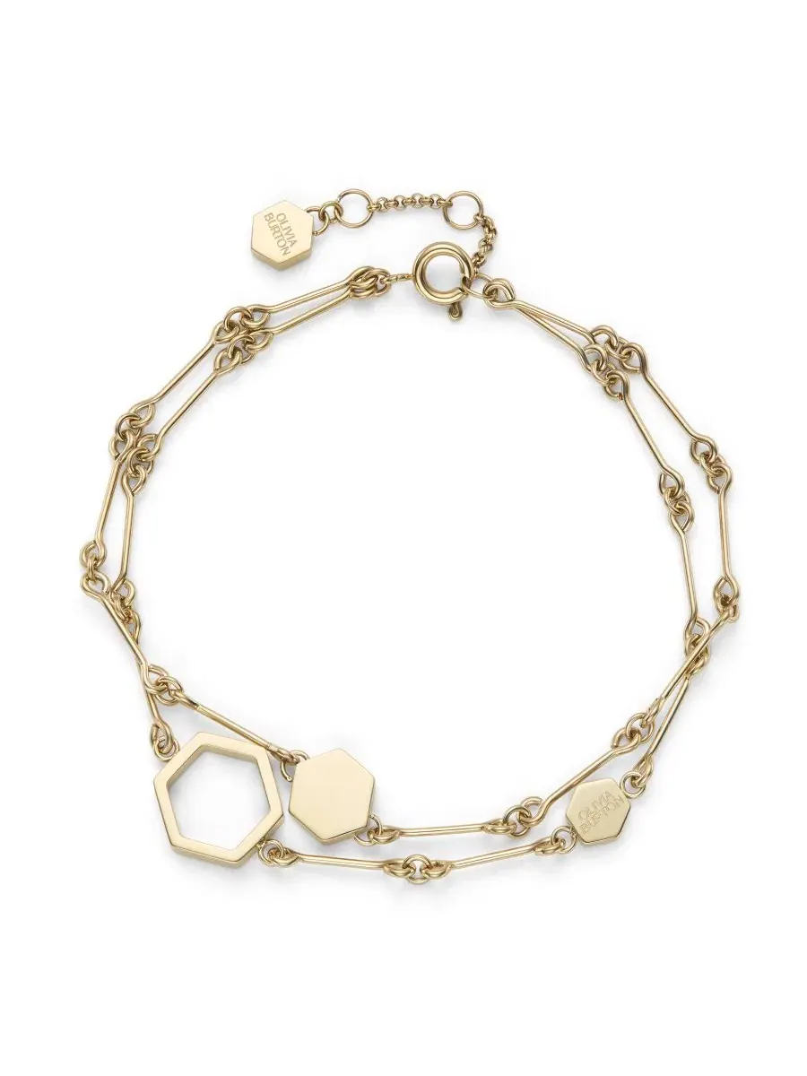 Браслет Honeycomb Classic Gold Tone Olivia Burton — изображение 1 из 4, оттенок золото