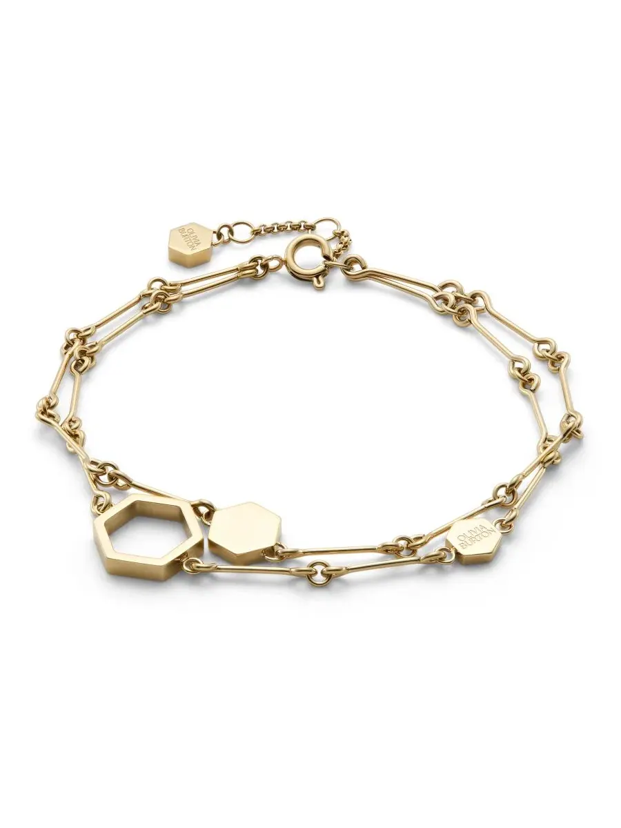 Браслет Honeycomb Classic Gold Tone Olivia Burton — изображение 2 из 4, оттенок золото