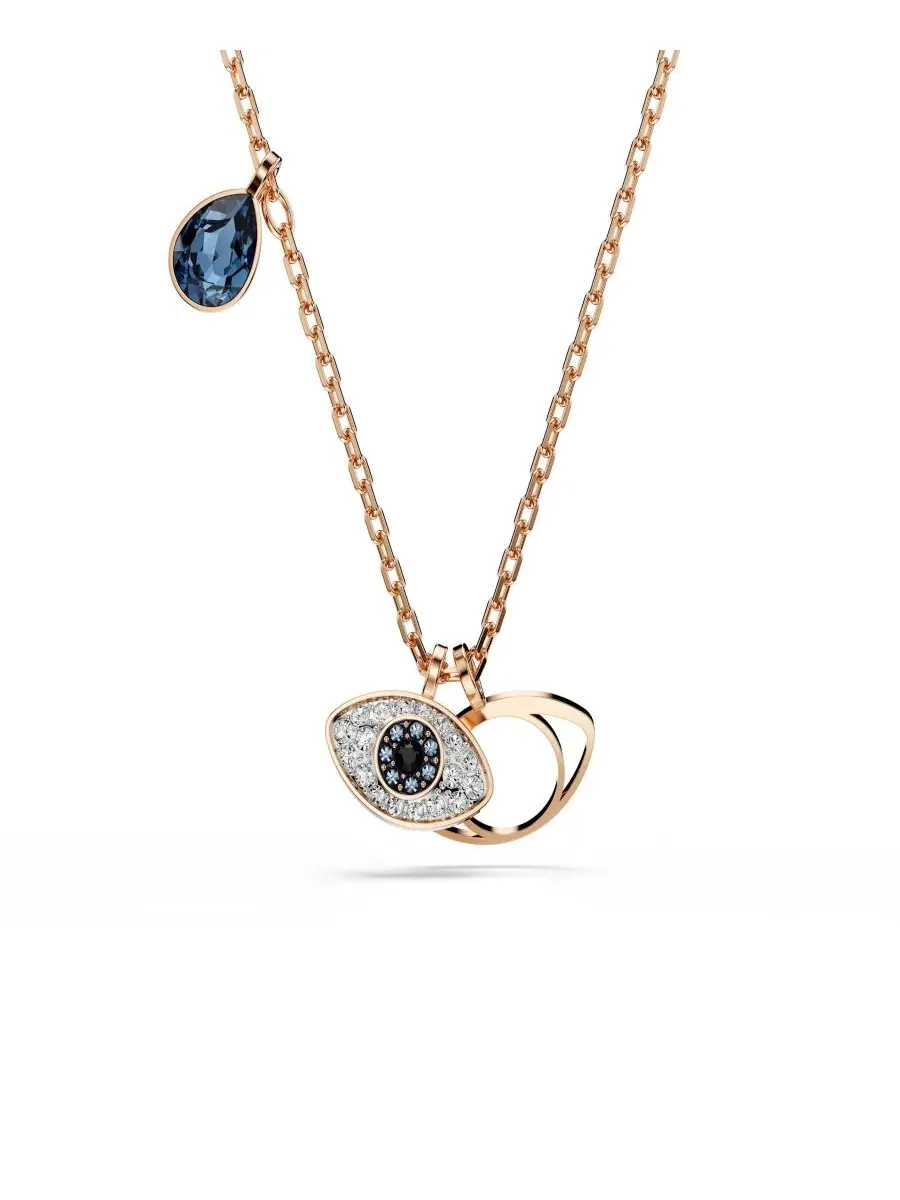 Кулон с подвеской Evil Eye, с кристаллами, Symbolica Swarovski — изображение 1 из 7, оттенок золото