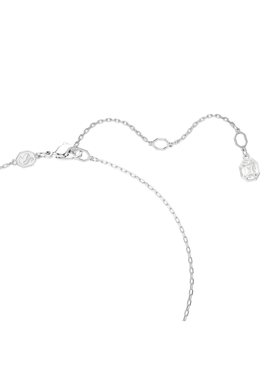 Кулон Constella, круглая огранка, белое колье Swarovski — изображение 3 из 5, оттенок серебряный
