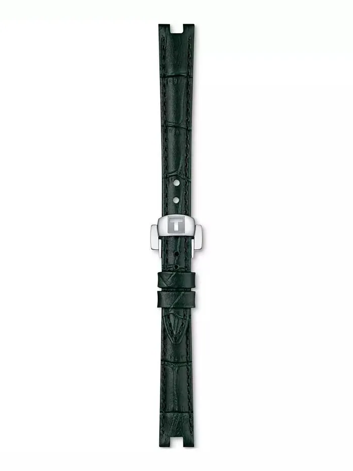 Женские швейцарские часы Bellissima с зеленым кожаным ремешком, 26 мм Tissot — изображение 4 из 5, оттенок черный