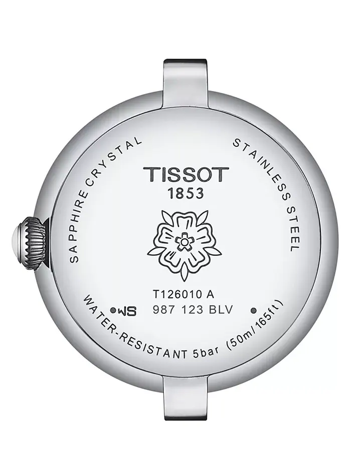 Женские часы Swiss Bellissima с зеленым кожаным ремешком, 26 мм Tissot — изображение 3 из 5
